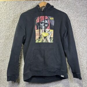 Broken Promises Hoodie Mens Large Black Delete Phone Number Graphic Sweatshirt